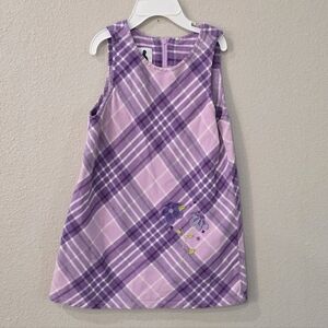 Toddler Purple Plaid Dress